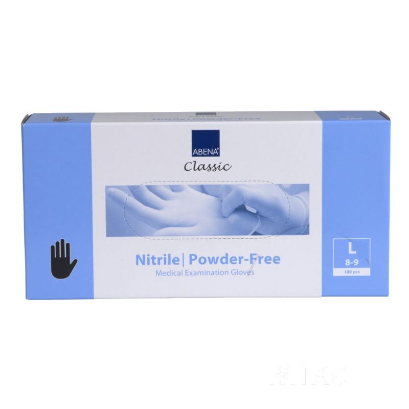 Gants de travail - Taille 9-10 (XL) - Nitril - boite x100 - a usage unique